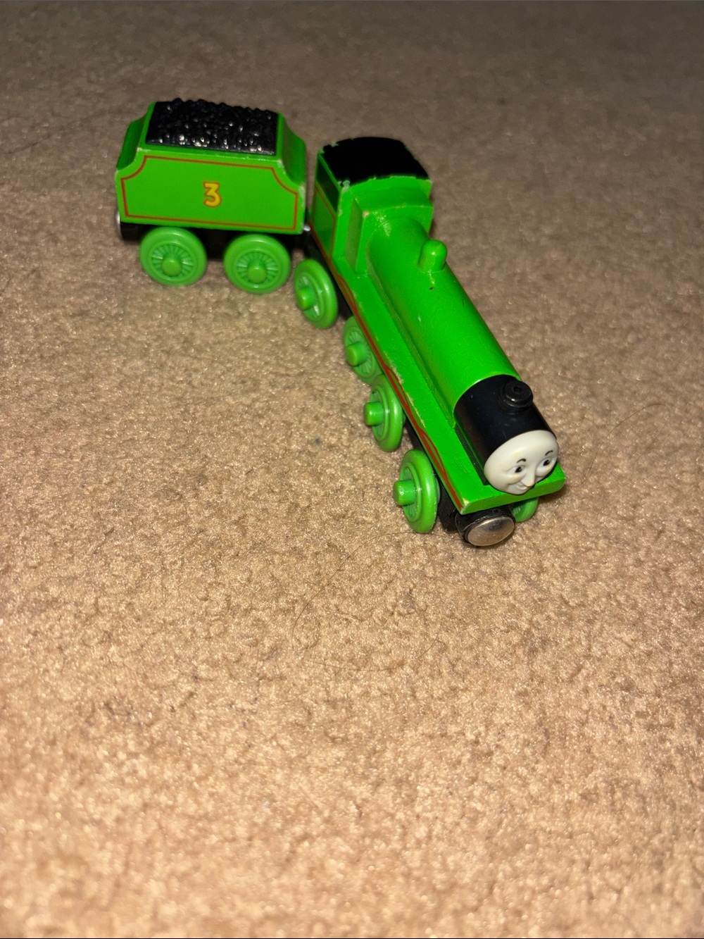 Henry & Tender Thomas & Friends Bright Green #3 Train Engine 2 pc